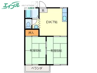 ロマンスハイツ【2階】の間取り