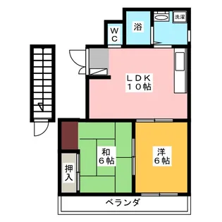 コーポ明智【2階】の間取り