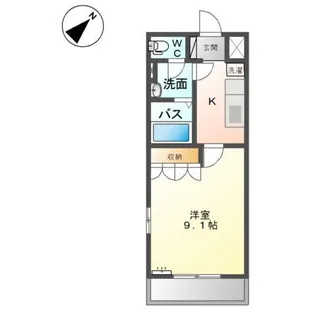 ソレイユ【2階】の間取り