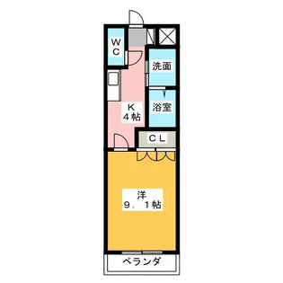 la vigne(ラヴィーニュ)【1階】の間取り