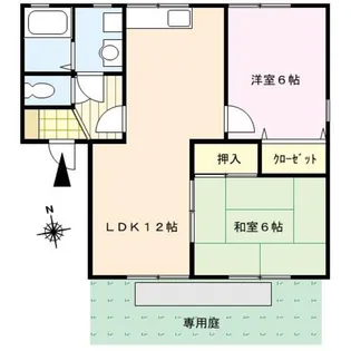 アーバンライフ津福【1階】の間取り