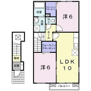 フォンテーヌ・ボワI【2階】の間取り
