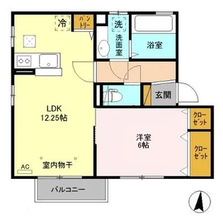 ロイヤル川木谷C【2階】の間取り