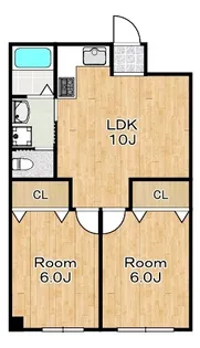 アネックスマンションパレス【3階】の間取り