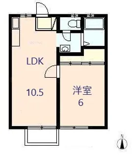メゾンフォレスタI【2階】の間取り