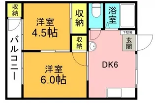 メゾンヨシダ【1階】の間取り