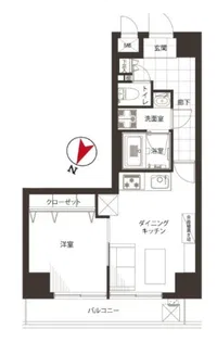 ビラカーサ五番町【4階】の間取り