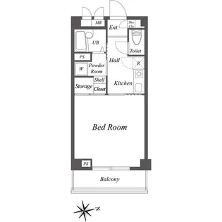 エクセラン池袋【4階】の間取り