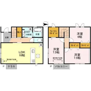 リリーK B棟の間取り