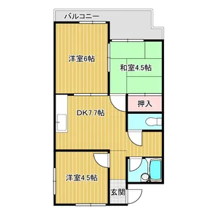 兵庫県明石市二見町東二見【マンション】の間取り