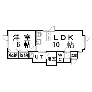 1LDKの間取り画像
