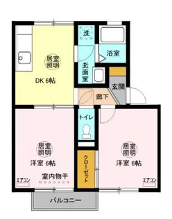 メゾン森Part I【2階】の間取り