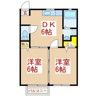 鹿児島県霧島市国分広瀬1【アパート】の間取り