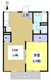 セジュール本町【2階】の間取り