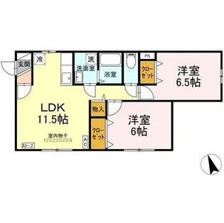 ルグランミキ B【1階】の間取り