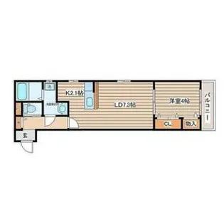 メゾンエスポワール成田町【1階】の間取り