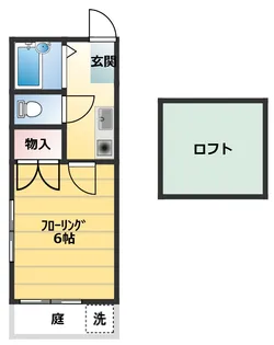 ルピナス上足洗【1階】の間取り