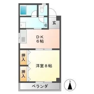 コーポM【4階】の間取り