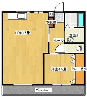 レジデンスシムラ【1階】の間取り