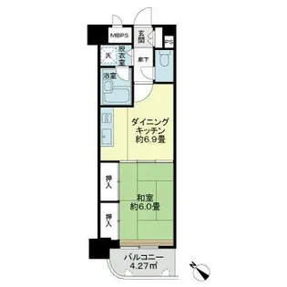 ライオンズマンション開運橋【12階】の間取り