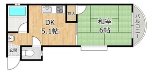 ハイツサンヒーロー【2階】の間取り