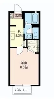 シティーハイムWING田彦A【2階】の間取り
