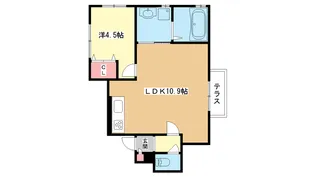 大阪府豊中市若竹町1【アパート】の間取り