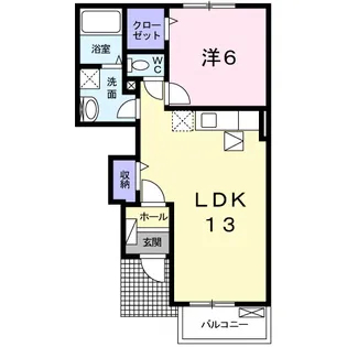 レスピレII【1階】の間取り