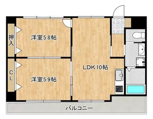 パインヒルズ【4階】の間取り
