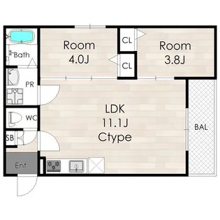 大阪府泉佐野市本町【アパート】の間取り