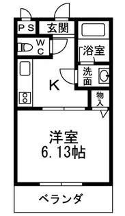 エステ・ラグーナ七番館【2階】の間取り