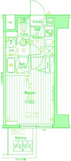 ガーラ・クレスタ横濱関内【10階】の間取り
