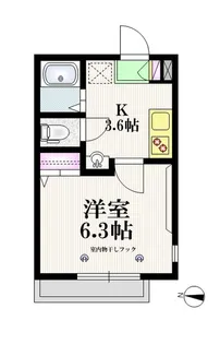 ベルウィング大泉【2階】の間取り