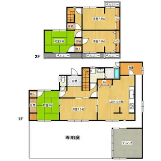 奈良県吉野郡大淀町大字下渕【一戸建】の間取り