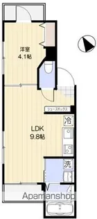 クレ・ドゥ・レスポワール【1階】の間取り