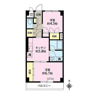サンテラス藤【2階】の間取り