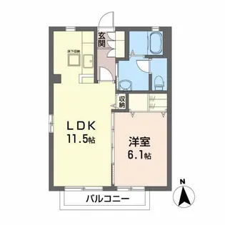 DISCUS F-1【1階】の間取り