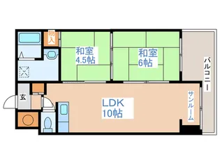 南平岸MS【3階】の間取り