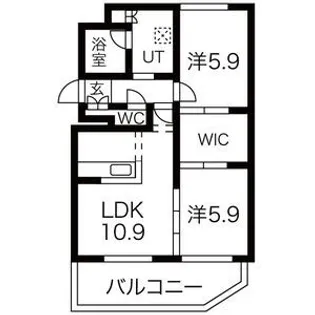 ラフィネ桑園【4階】の間取り