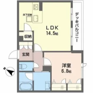 コティマヒルズ生駒【1階】の間取り