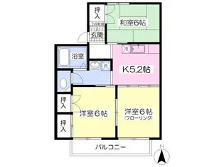 パルゾーン【2階】の間取り