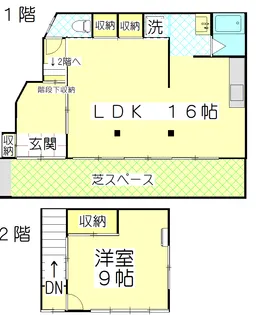 東京都葛飾区亀有2【一戸建】の間取り