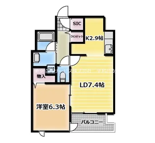 カスターニャ【3階】の間取り