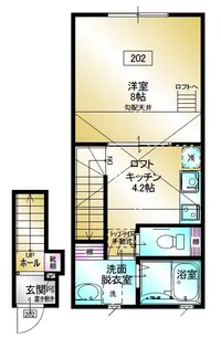 ハーランエステート【2階】の間取り