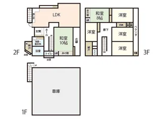 広島県広島市中区舟入川口町【一戸建】の間取り