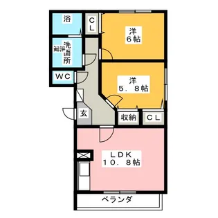 ブレイン (BRAIN)【1階】の間取り