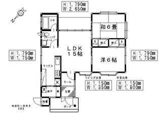 山形県鶴岡市新形町【一戸建】の間取り