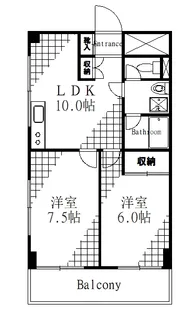 東光シャルム【5階】の間取り