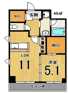 テッケルテスラ【4階】の間取り