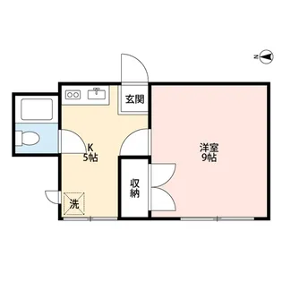 コーポサンタウン【2階】の間取り